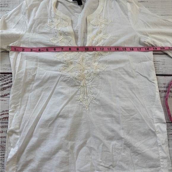 J Crew Embroidered 100% cotton tunic top size XS - Picture 7 of 8